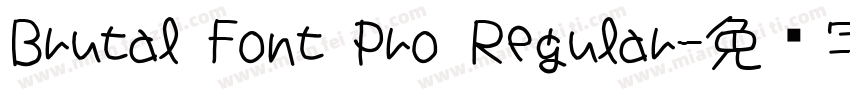 Brutal Font Pro Regular字体转换